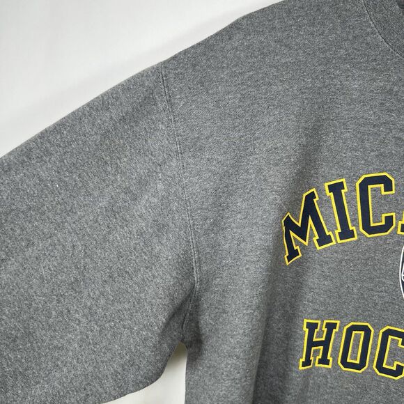 Vintage Michigan Wolverines Hockey Gear For Sports Crewneck Sweatshirt XL Gray - Picture 5 of 10